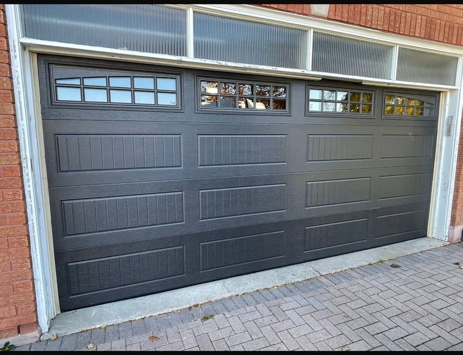 Charcoal window-panel door in Vaughan