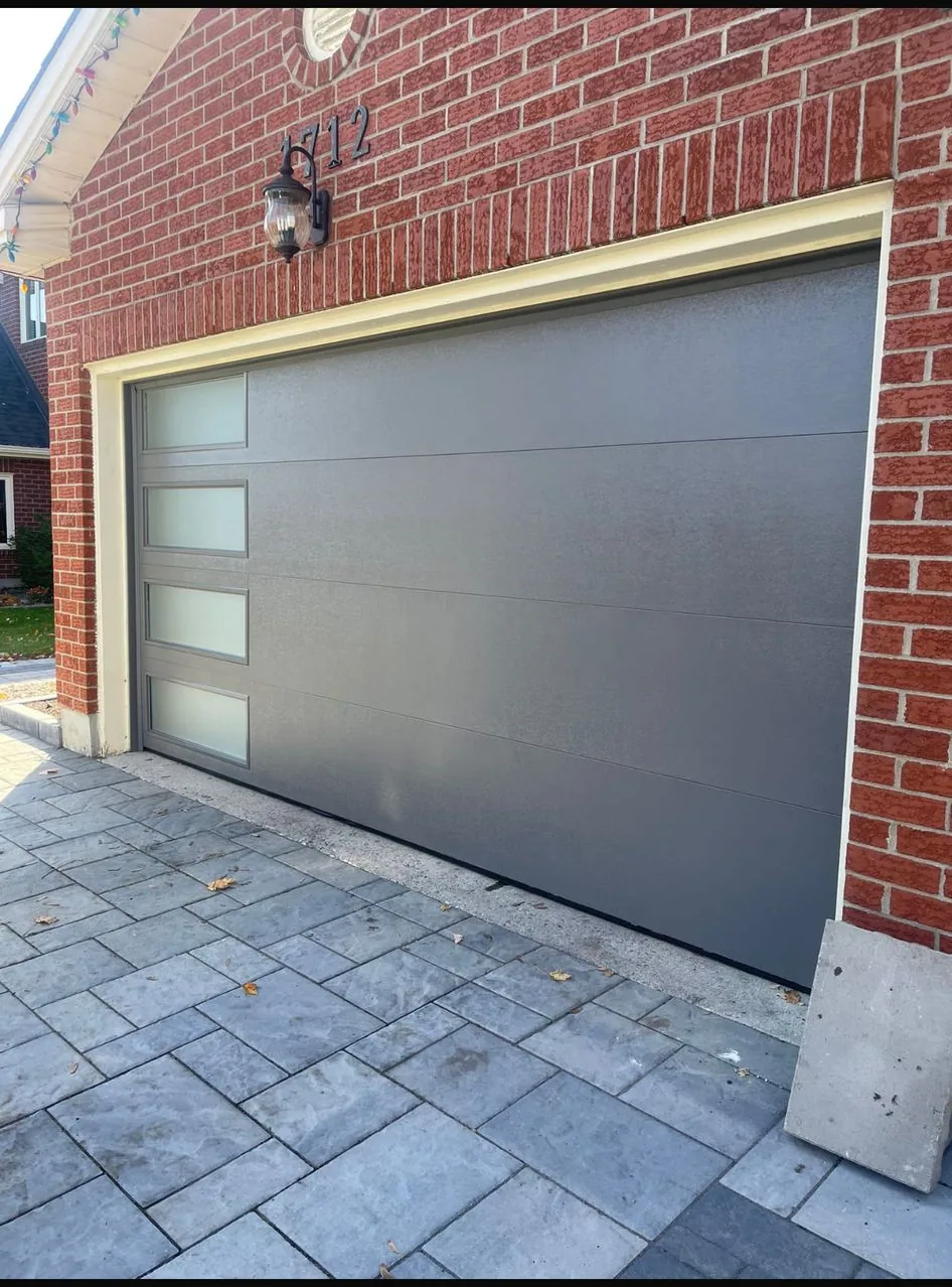 Gray flush side-window door in Markham