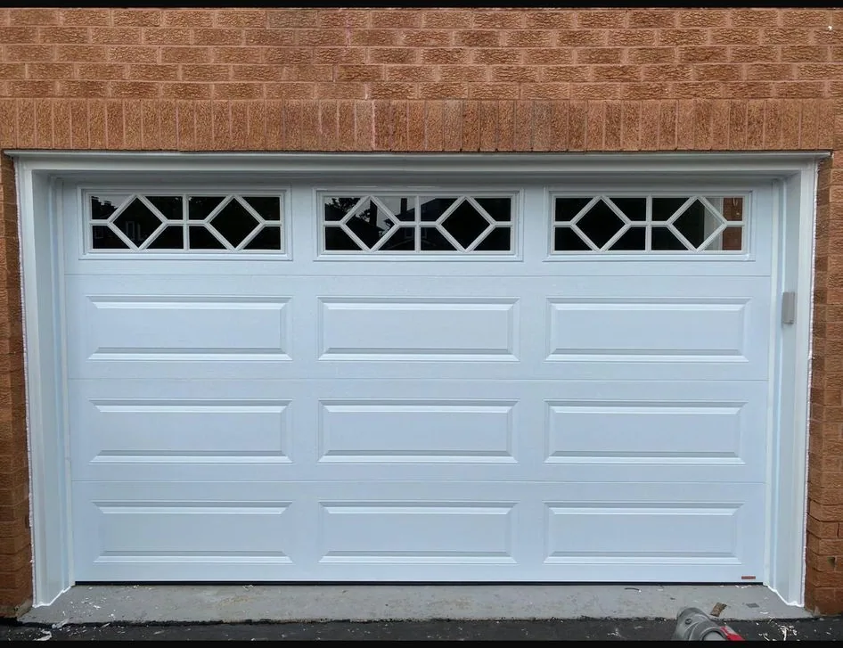 White diamond-window door in Aurora